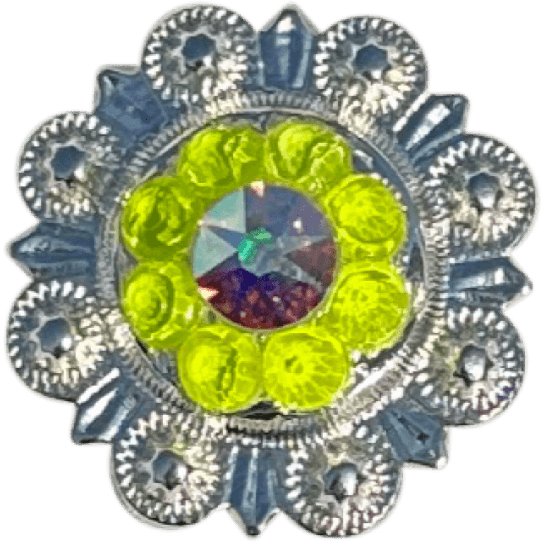 Bright Silver Neon Yellow and AB