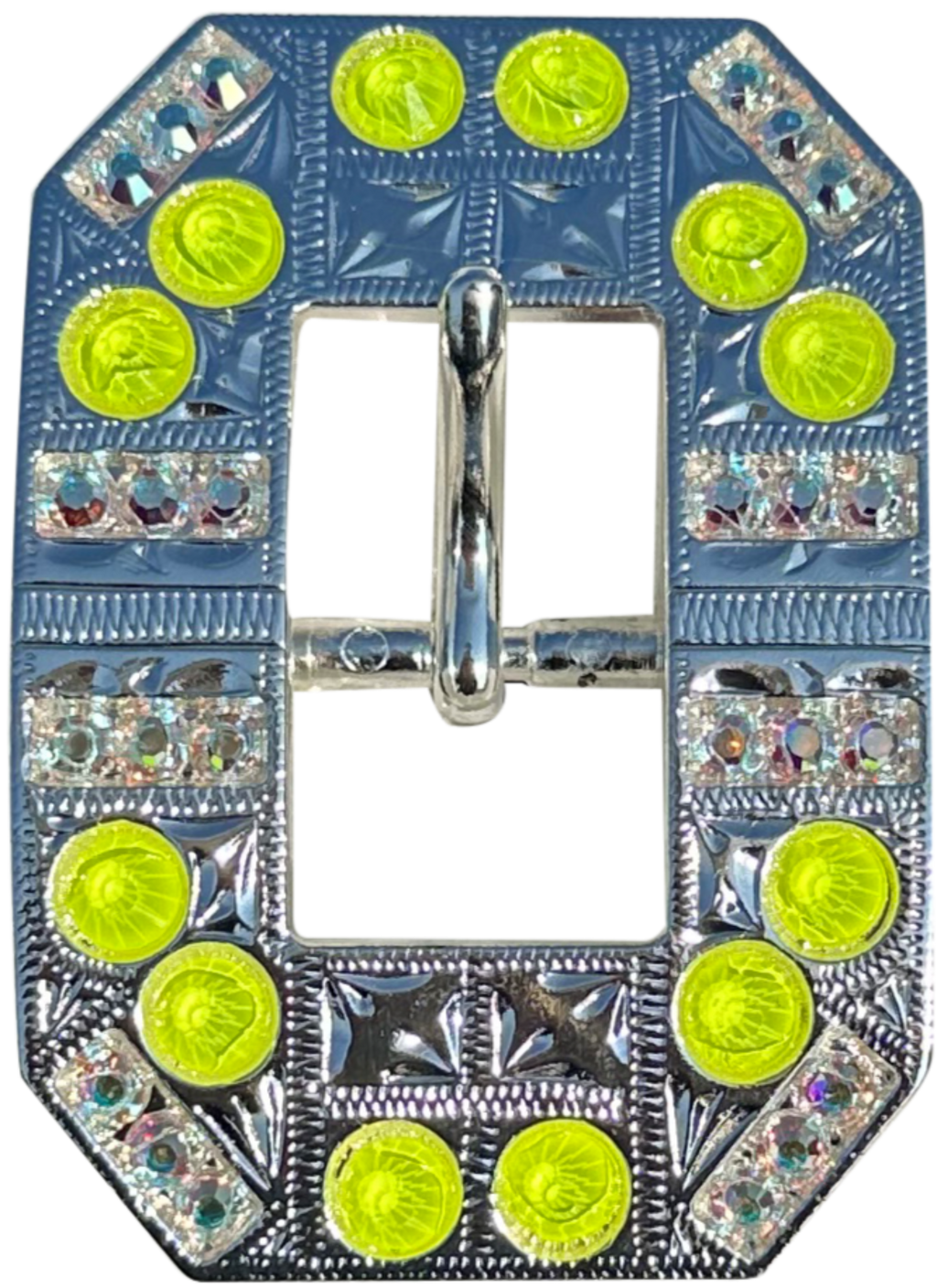 Bright Silver Neon Yellow and AB