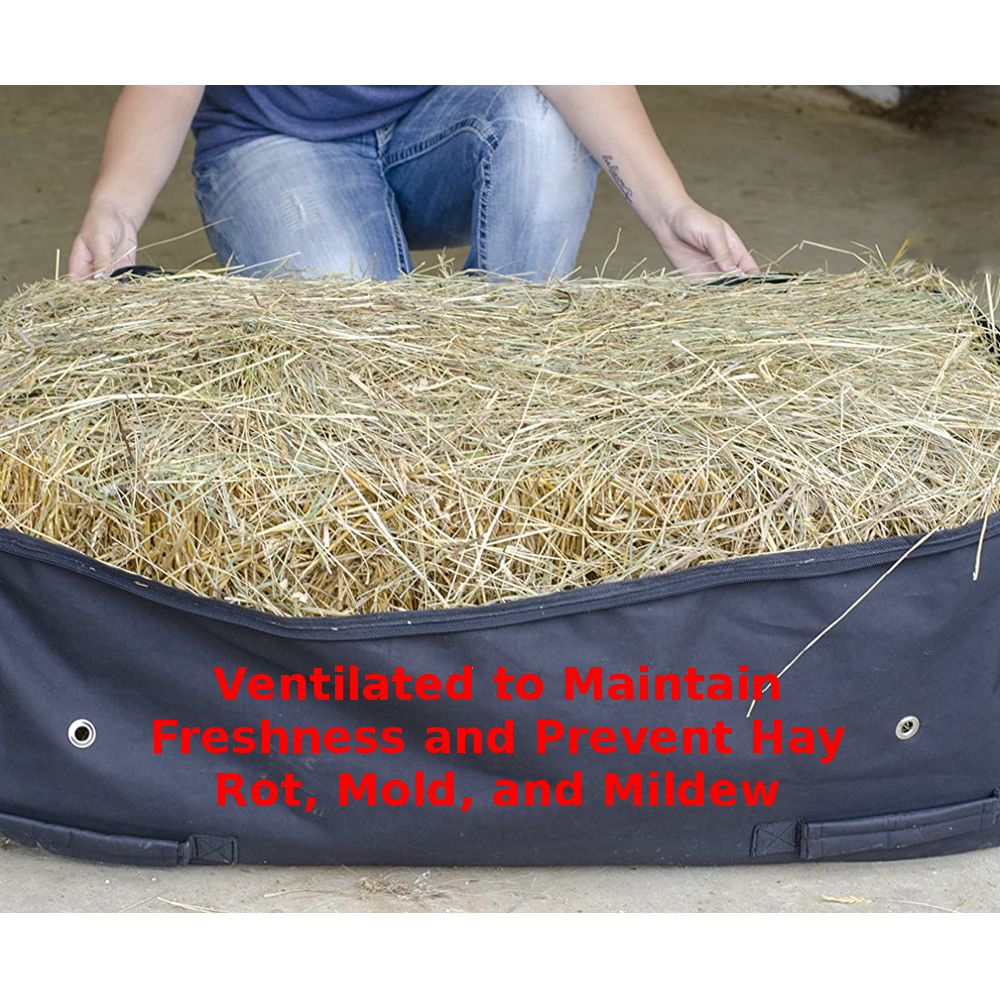 Derby Originals Patriotic American Flag 1200D Waterproof Rolling Hay Bale Bag with 1 Year Warranty