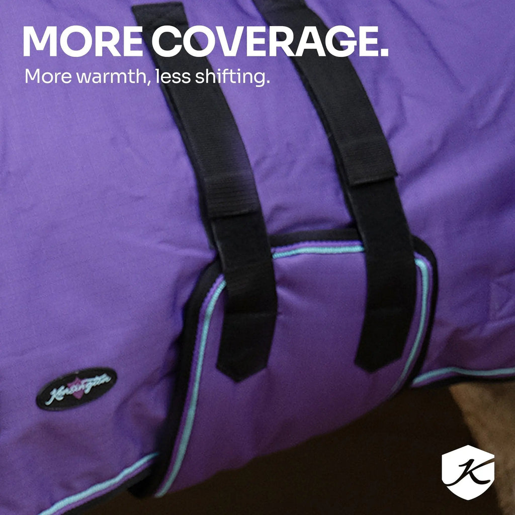New Mini 300G Heavy Weight Horse Winter Turnout Blanket - Waterproof & Breathable
