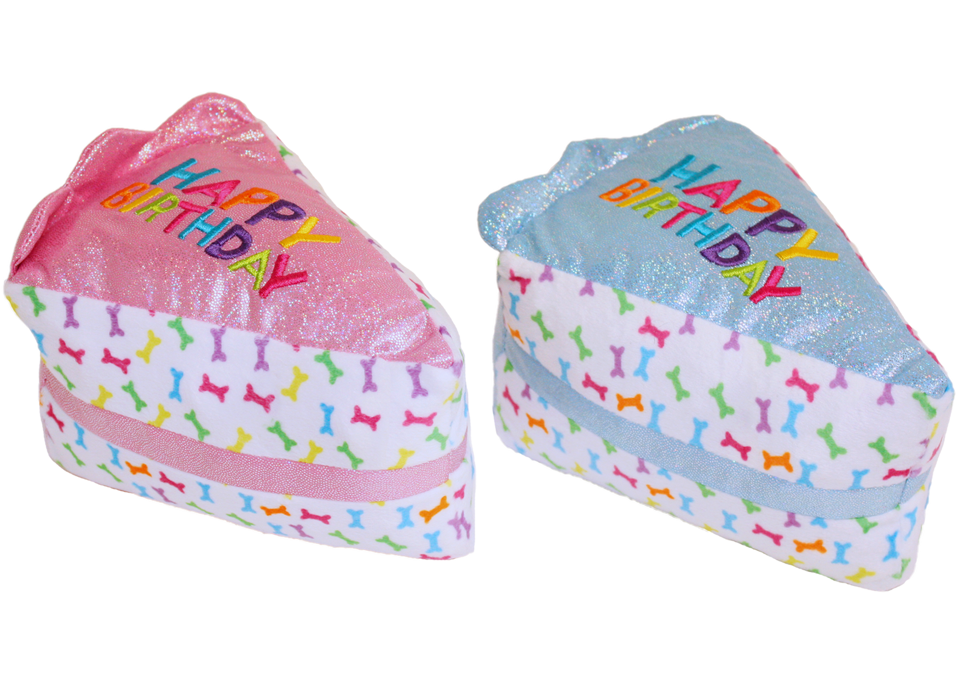Multipet Birthday Cake Slice - Assorted Colors 6"