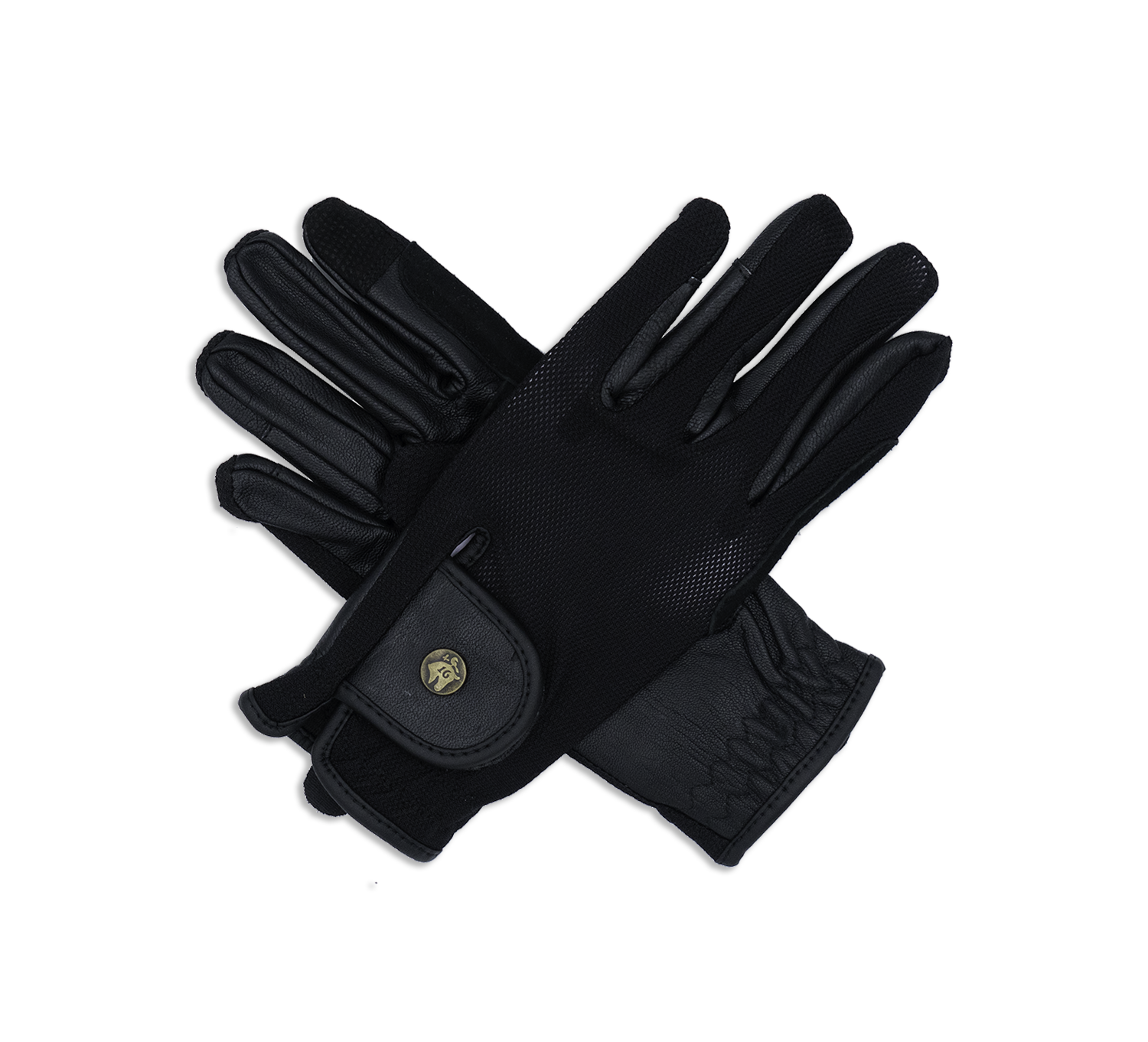 Riding Gloves, Black Mesh