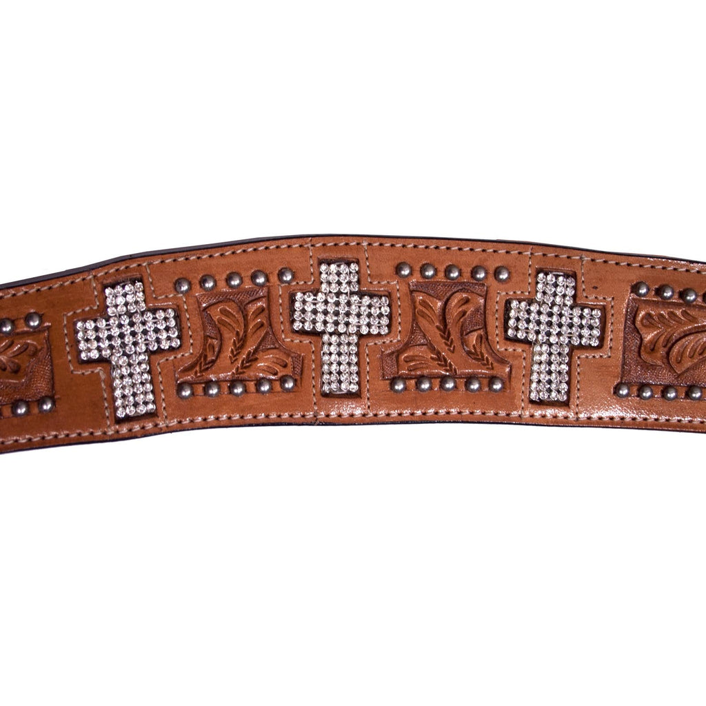 Tahoe Crystal Cross Show Breast Collar