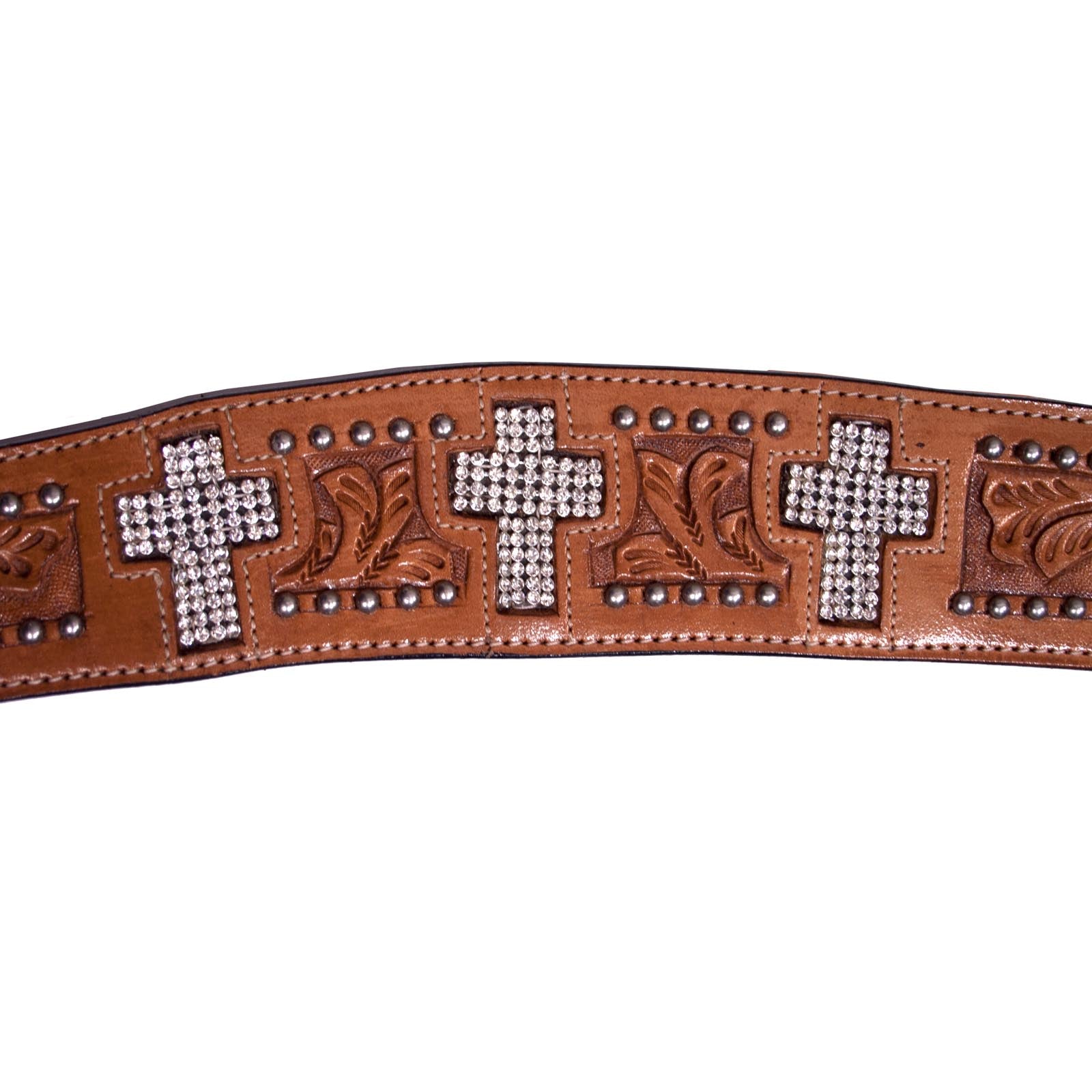 Tahoe Crystal Cross Show Breast Collar