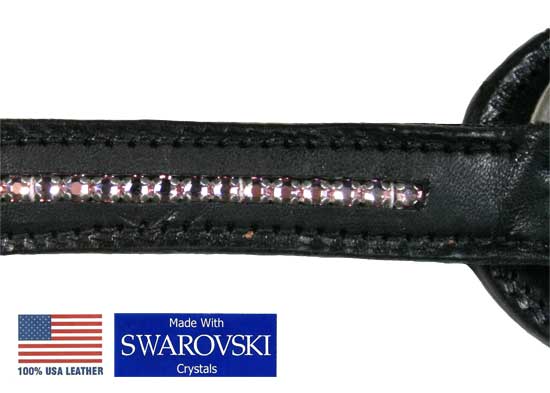 Tahoe Black Diamond Crystal Headstall & Breast Collar Set USA