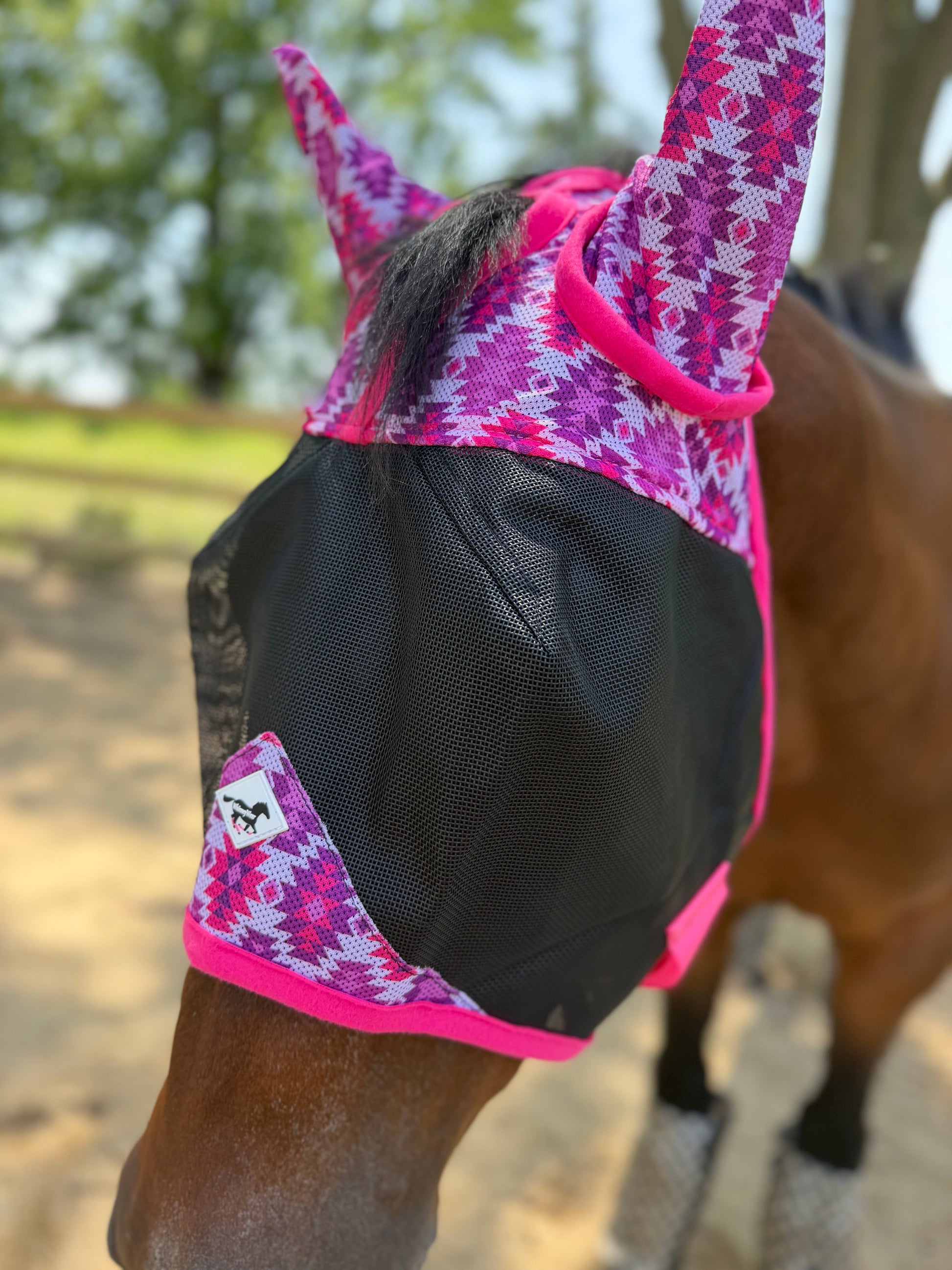Diva Aztec | Buzz Off Horse Size Fly Mask | WhinneyWear