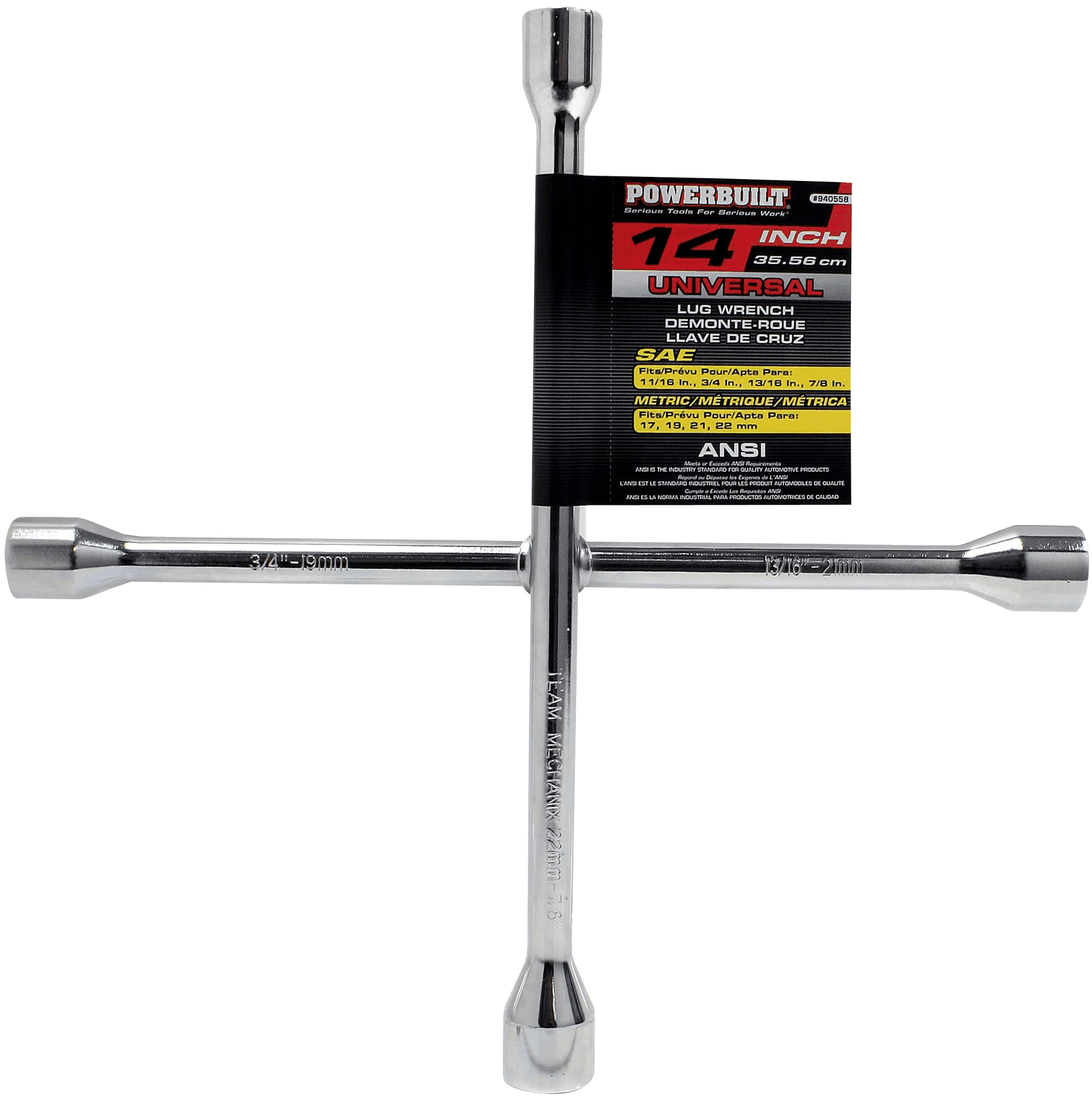 14" 4Way Powerbuilt Lug Wrench