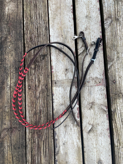 BH 6ft laced split reins