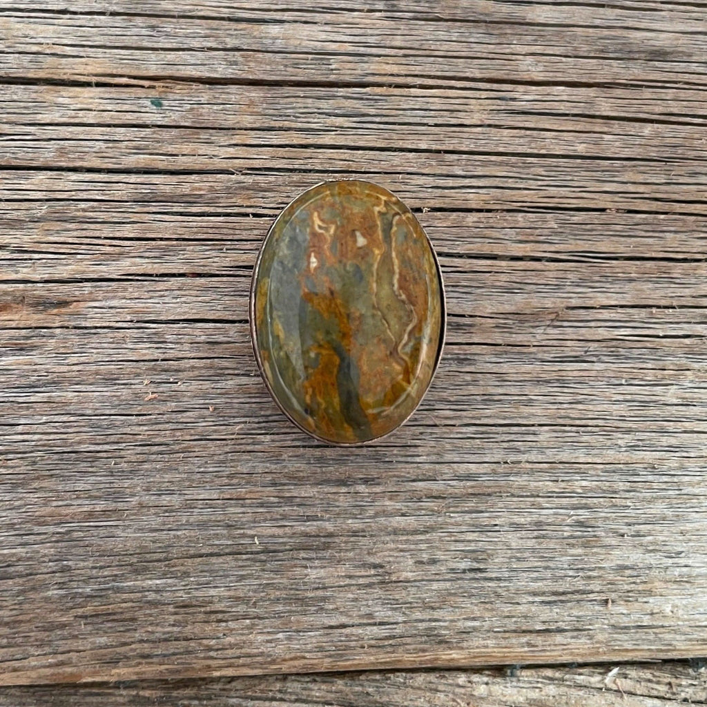 Sage Cabochon Western Concho 1" CABSG