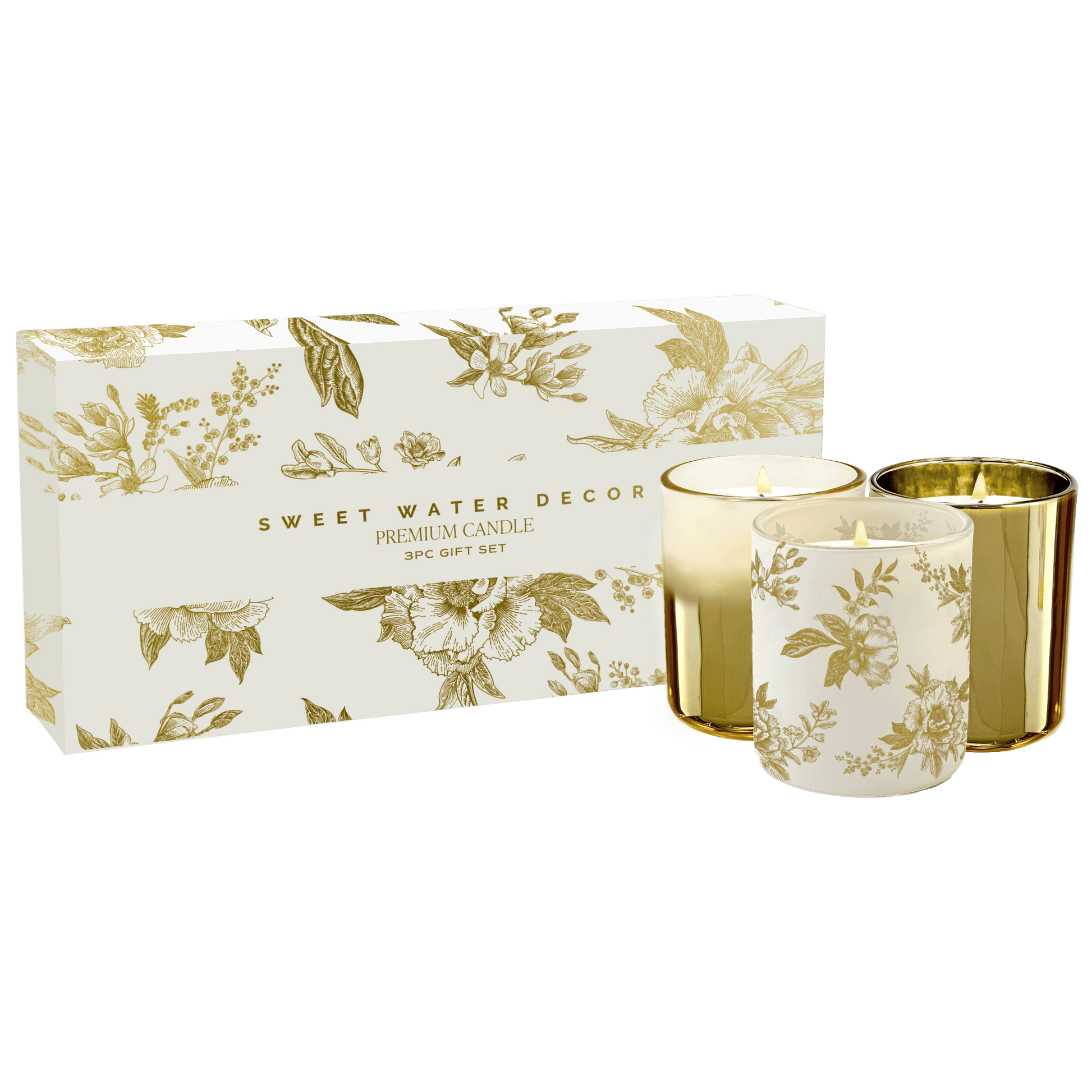 Candle Gift Box Set (Salt and Sea, Island Air, Palo Santo Patchouli)