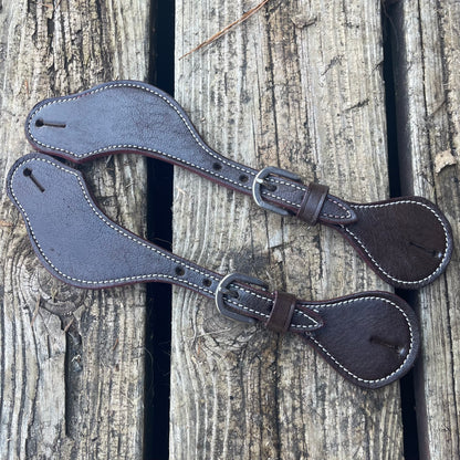 BH Dark Brown Spur Straps