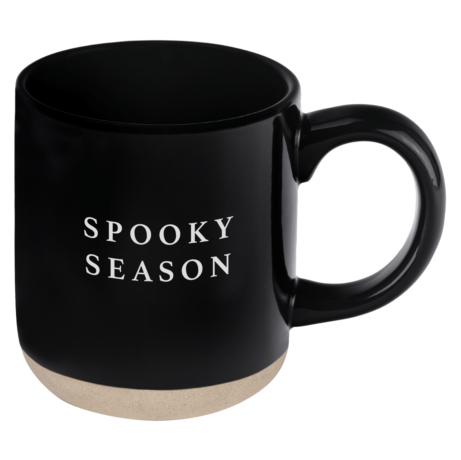 Spooky Season 14 oz Black Stoneware Coffee Mug