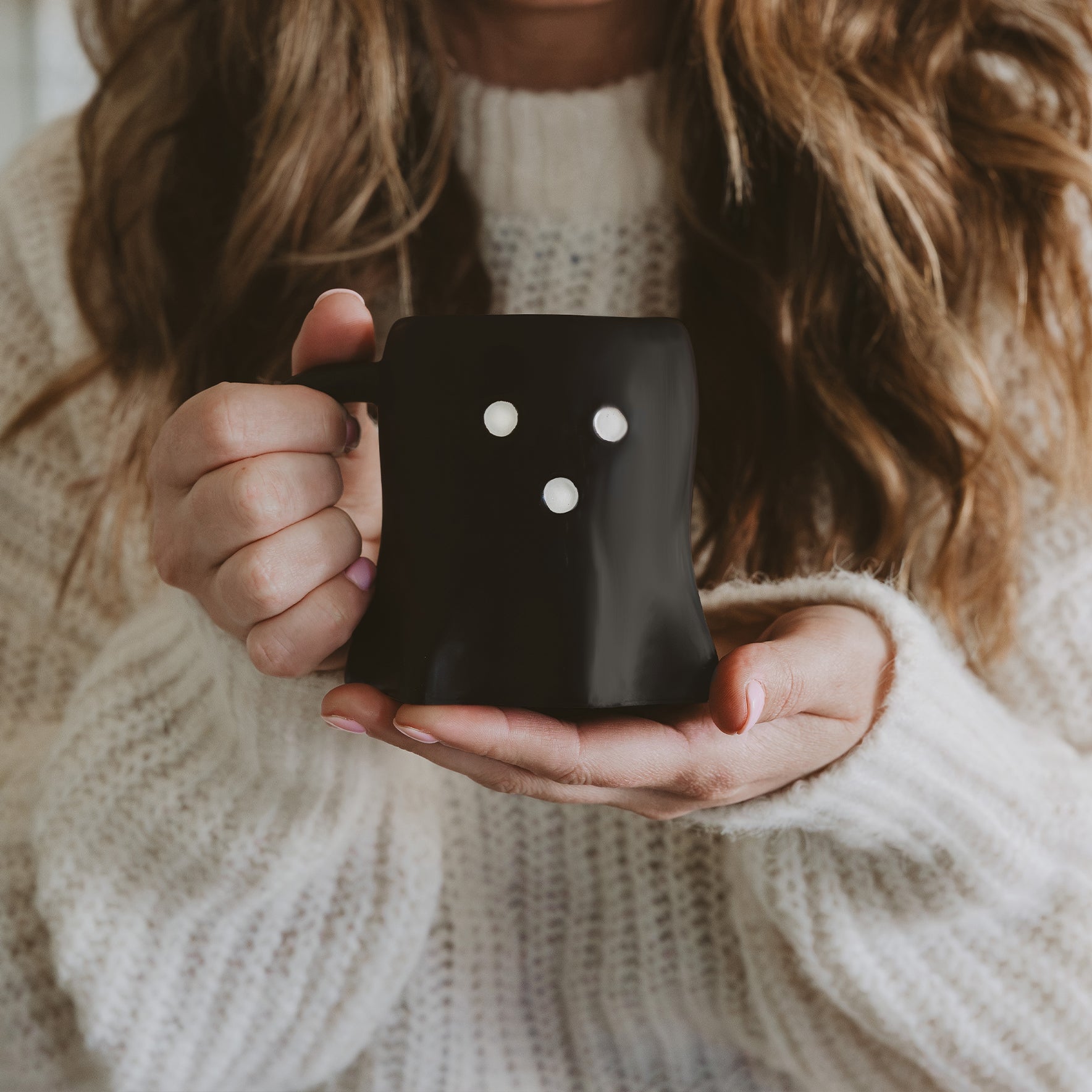 Black Ghost 12 oz Figural Coffee Mug