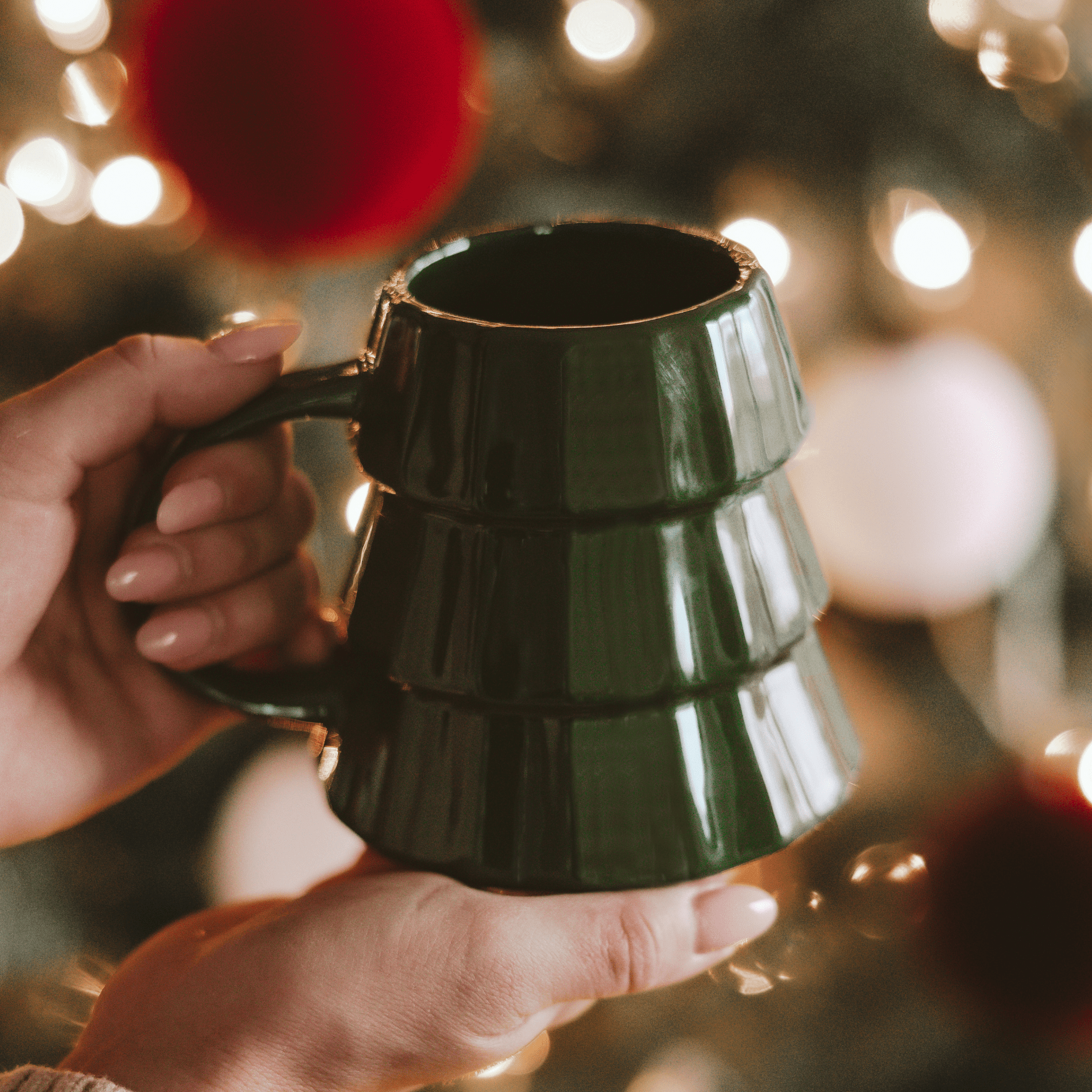 Green Tree 17 oz Figural Coffee Mug