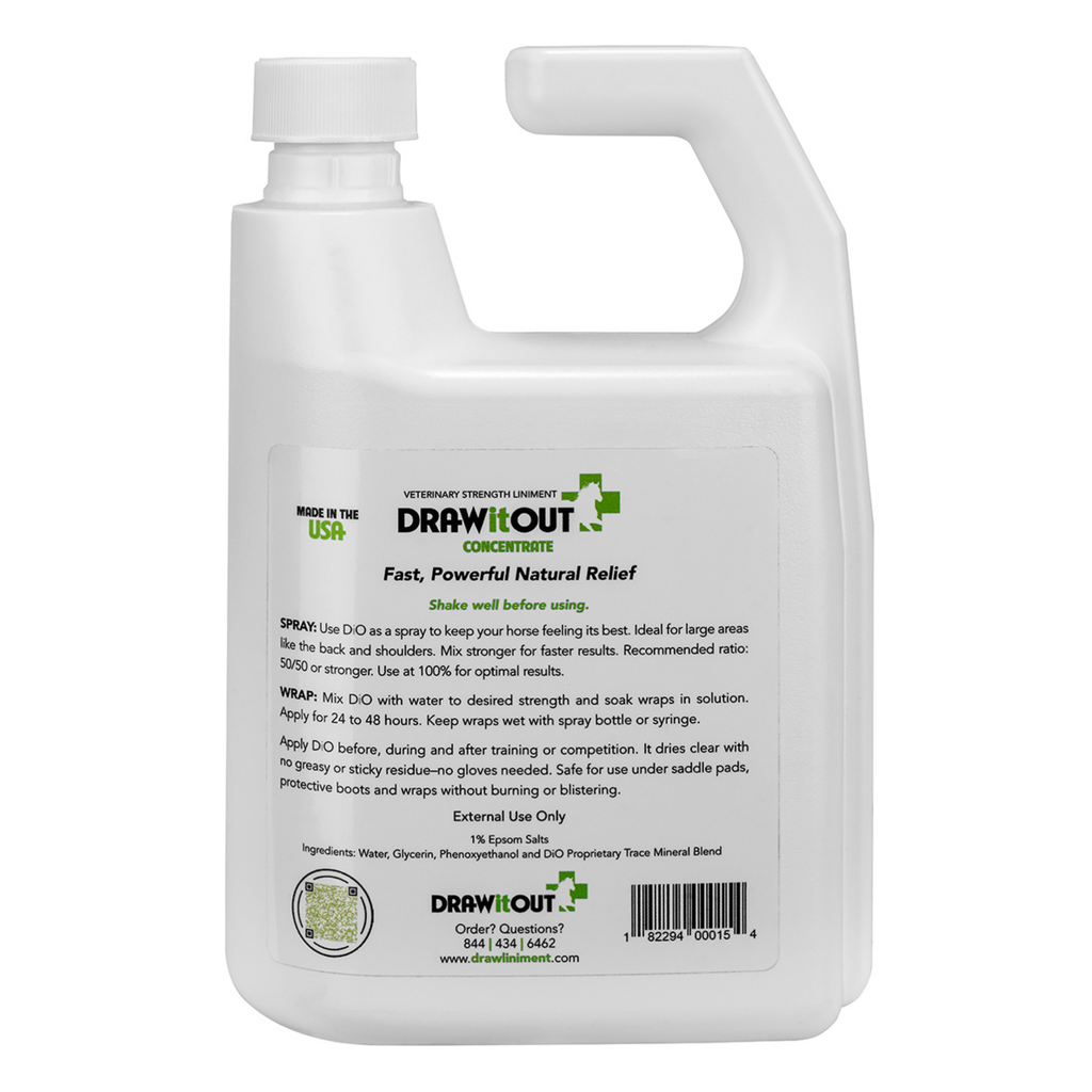 Draw It Out® 32oz Horse Liniment Concentrate | Spray, Wrap & Soak