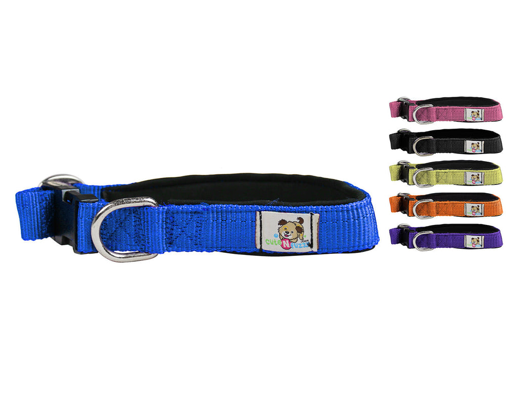 cuteNfuzzy® Adjustable Padded Dog Collar