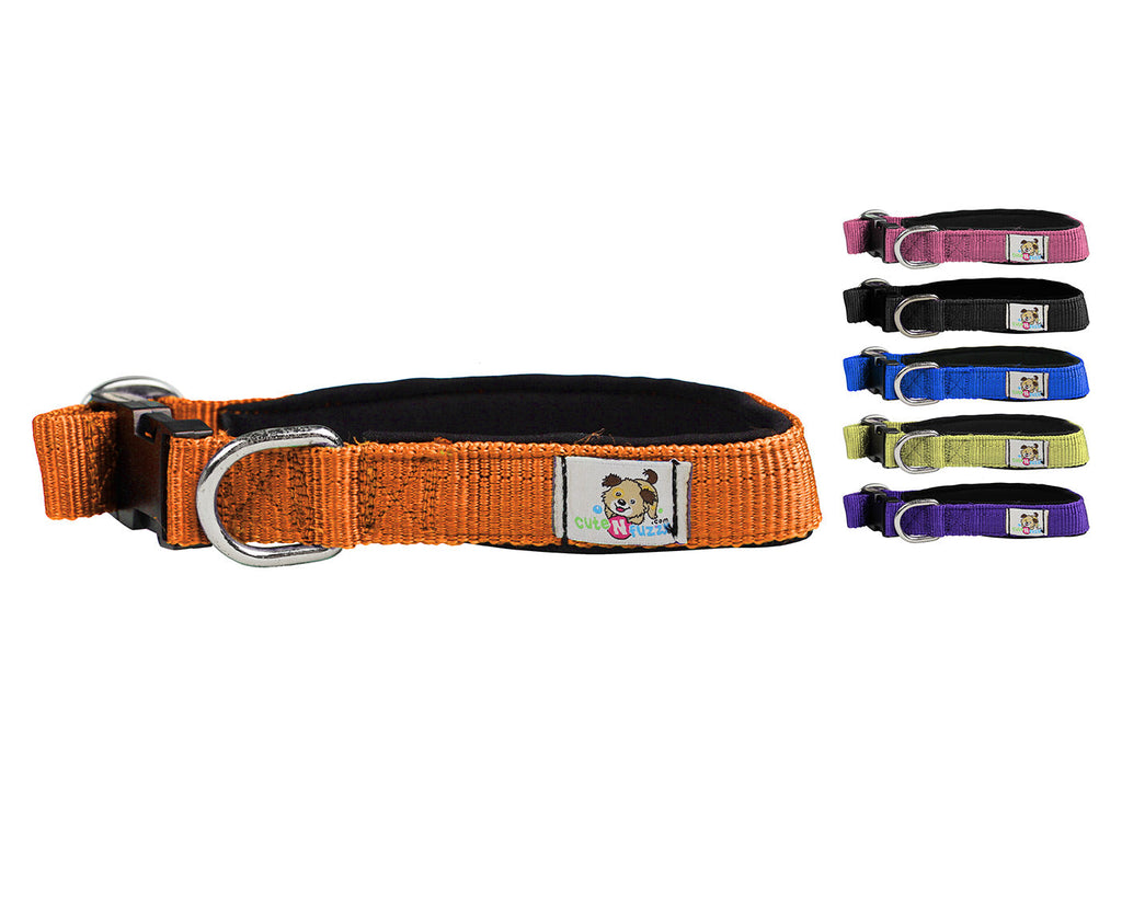 cuteNfuzzy® Adjustable Padded Dog Collar