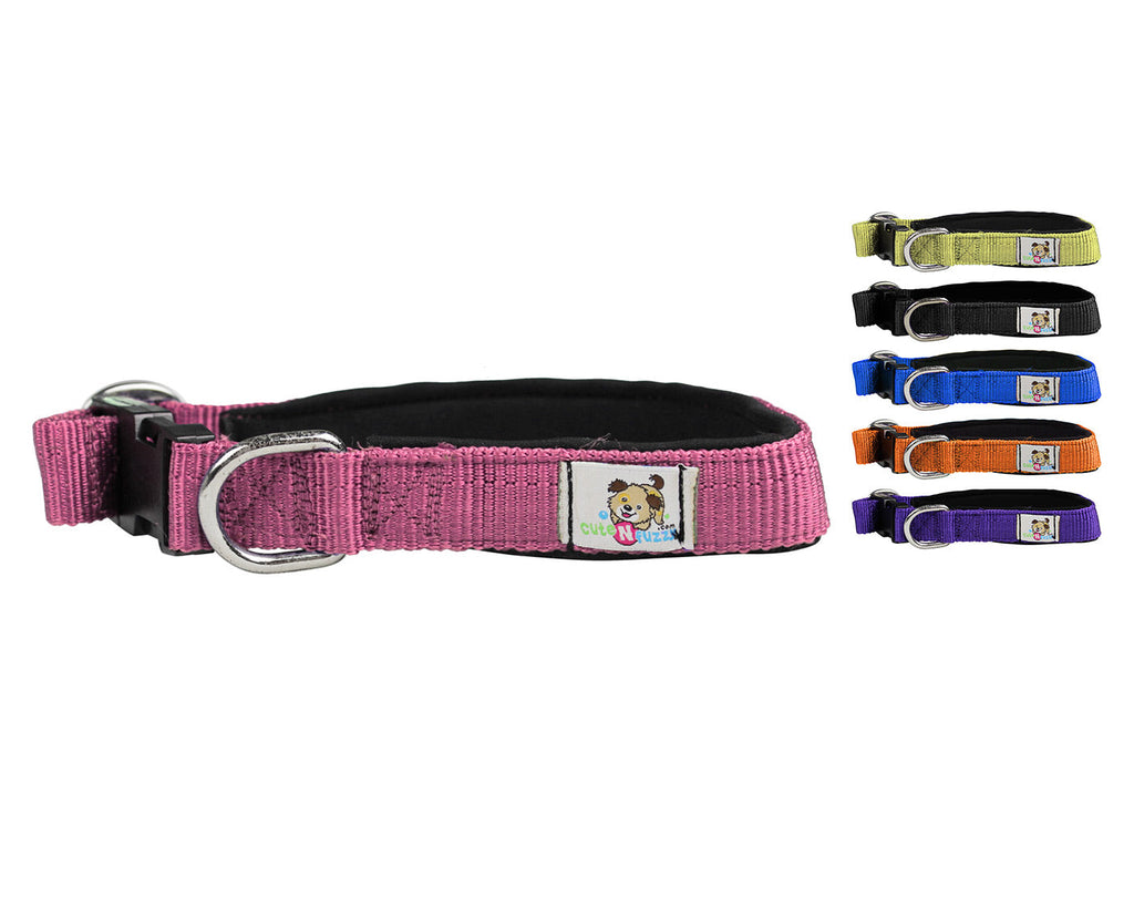cuteNfuzzy® Adjustable Padded Dog Collar