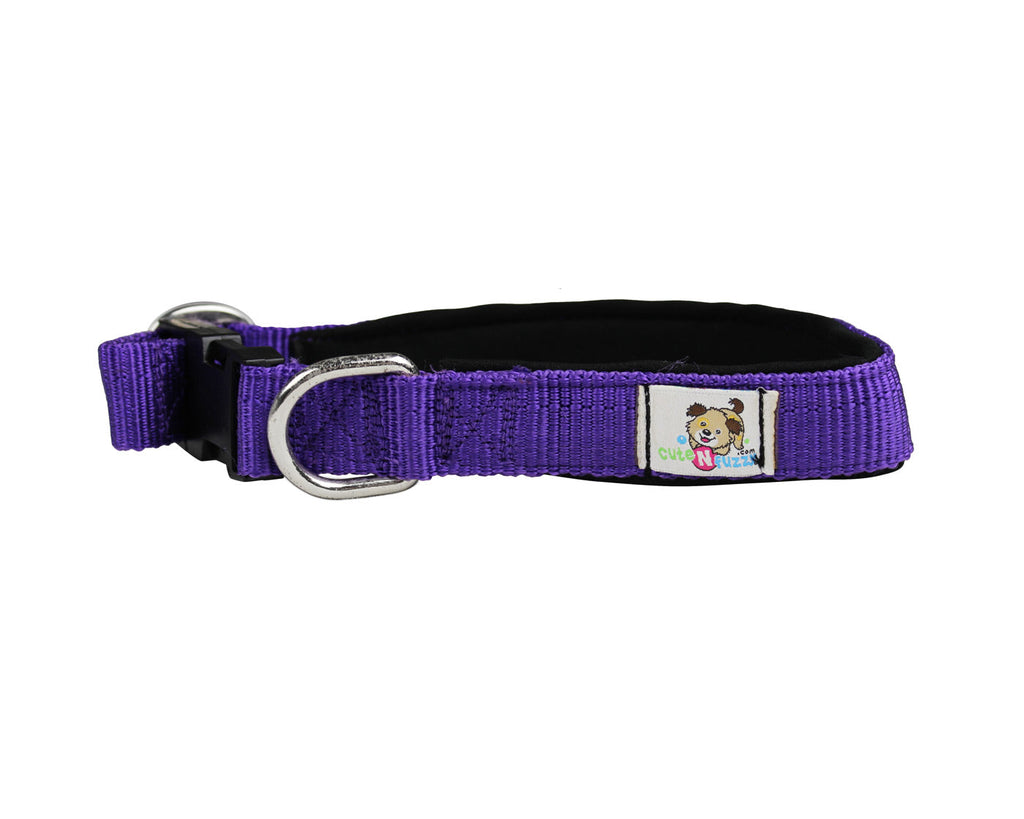 cuteNfuzzy® Adjustable Padded Dog Collar