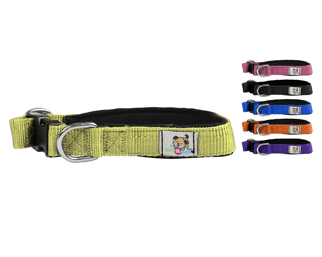 cuteNfuzzy® Adjustable Padded Dog Collar