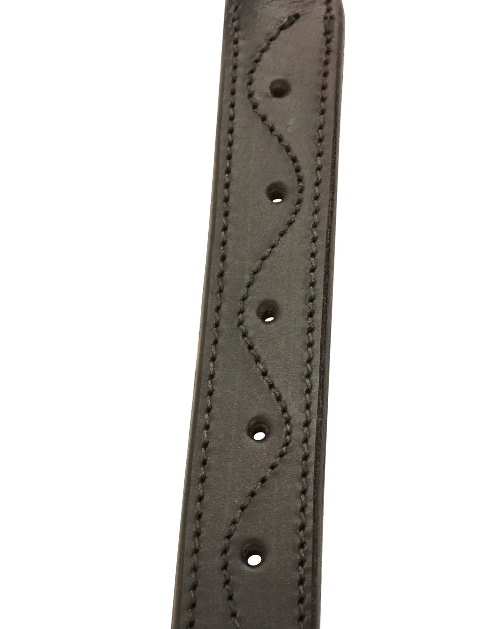 Derby Dog Designer Series Round Rolled Fancy USA Leather Dog Collar with Stainless Steel Rolled Buckle for Comfort