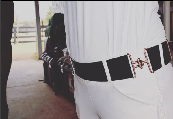Black + Copper Elastic Belt