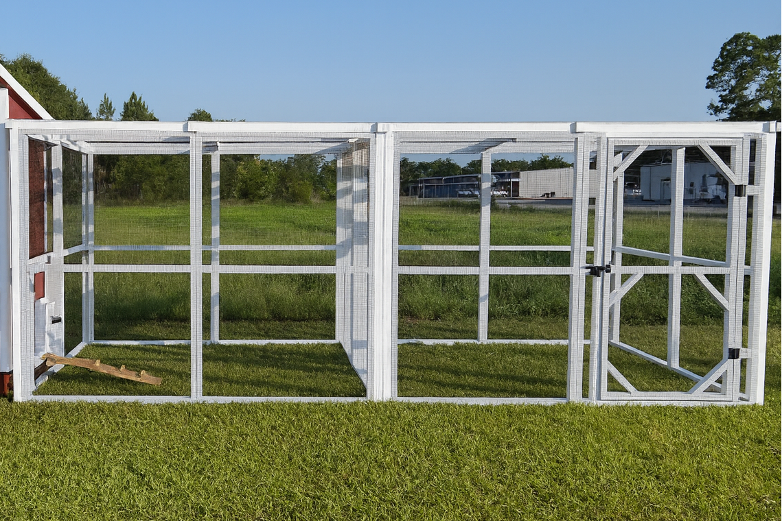 Wooden 16 Ft. Chicken Run (8’W X 16’L X 6’3”H)