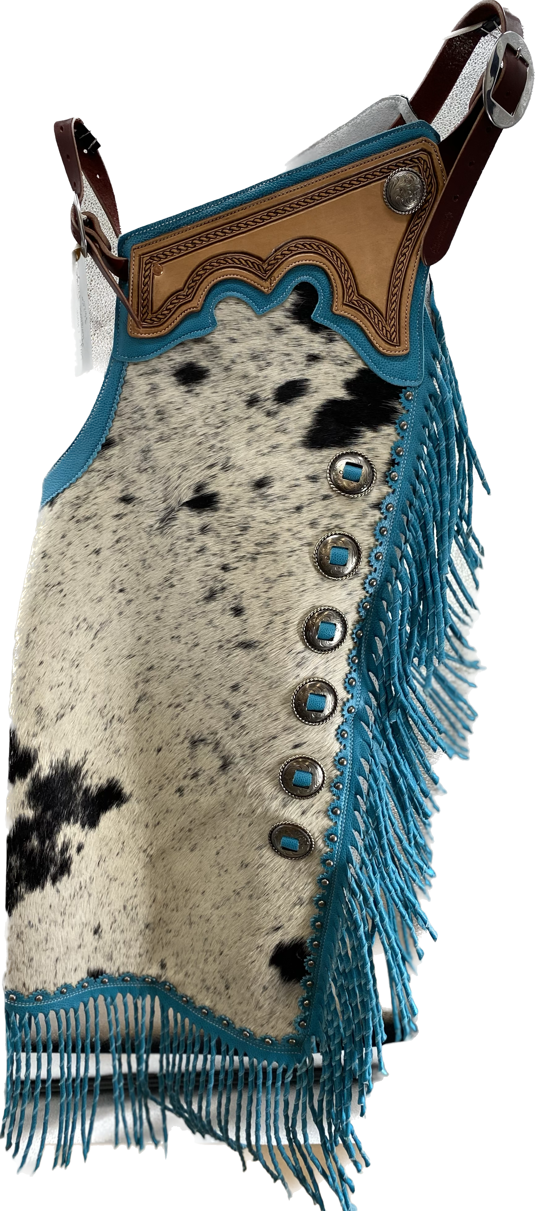 Large Chinks with Turquoise Fringe