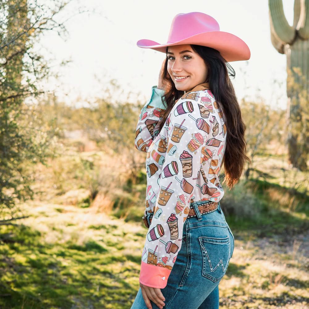 Coffee Addict Button Down