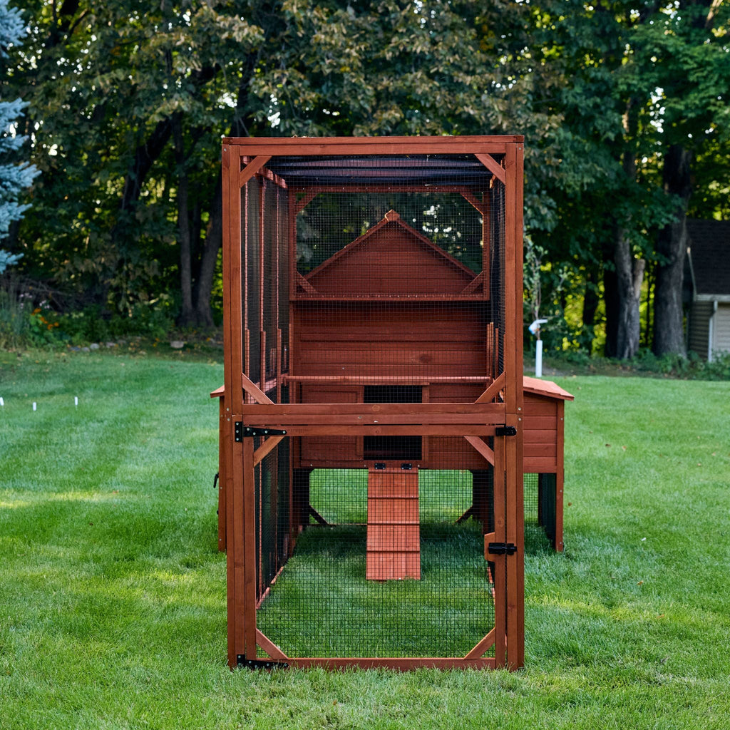 Chicken Coop for 10 Chickens – Rhode Island Homestead Coop with Run Extension Options