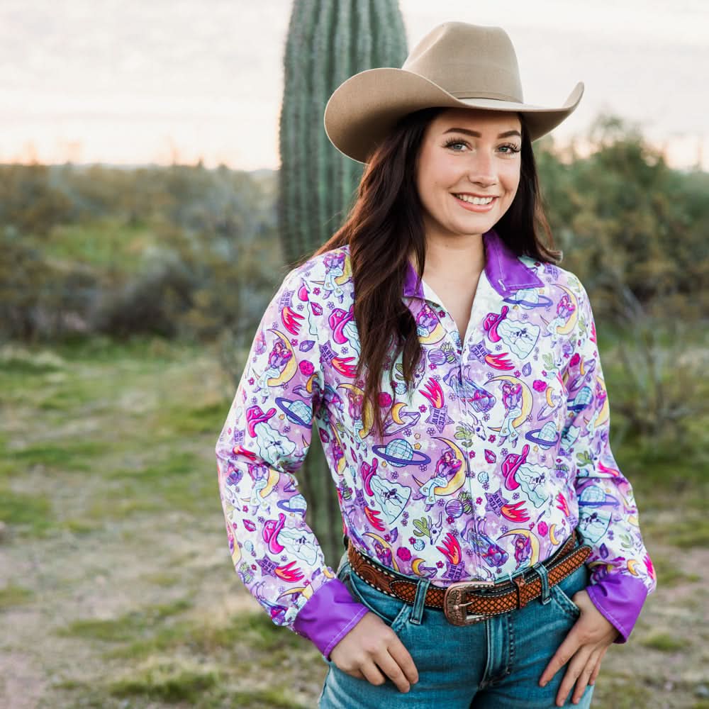 *LAST CHANCE* Cosmic Cowgirl Button Down