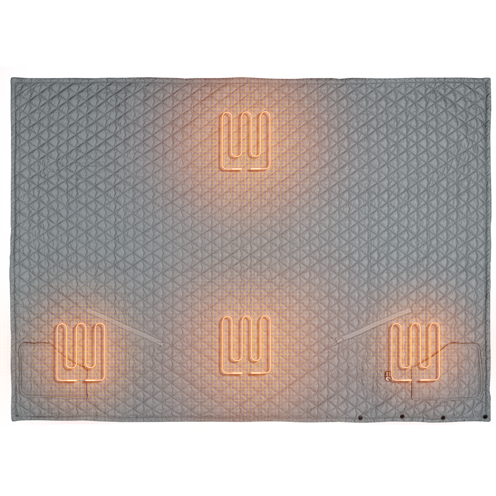 Cove Heated Portable Blanket - with Dual Control