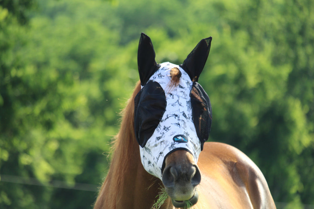 Cowboy Toile Fly Mask