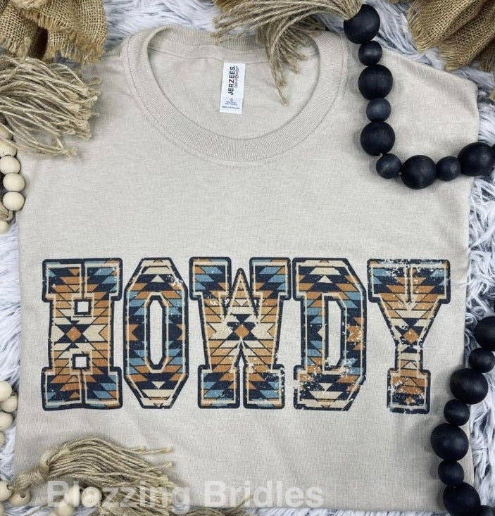 graphic western howdy t-shirt