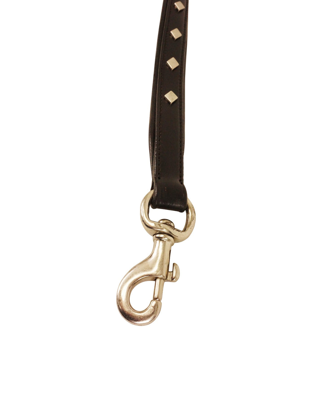 Derby Dog Designer Series Leash with Padded Handle and Diamond Shaped Studs USA Leather