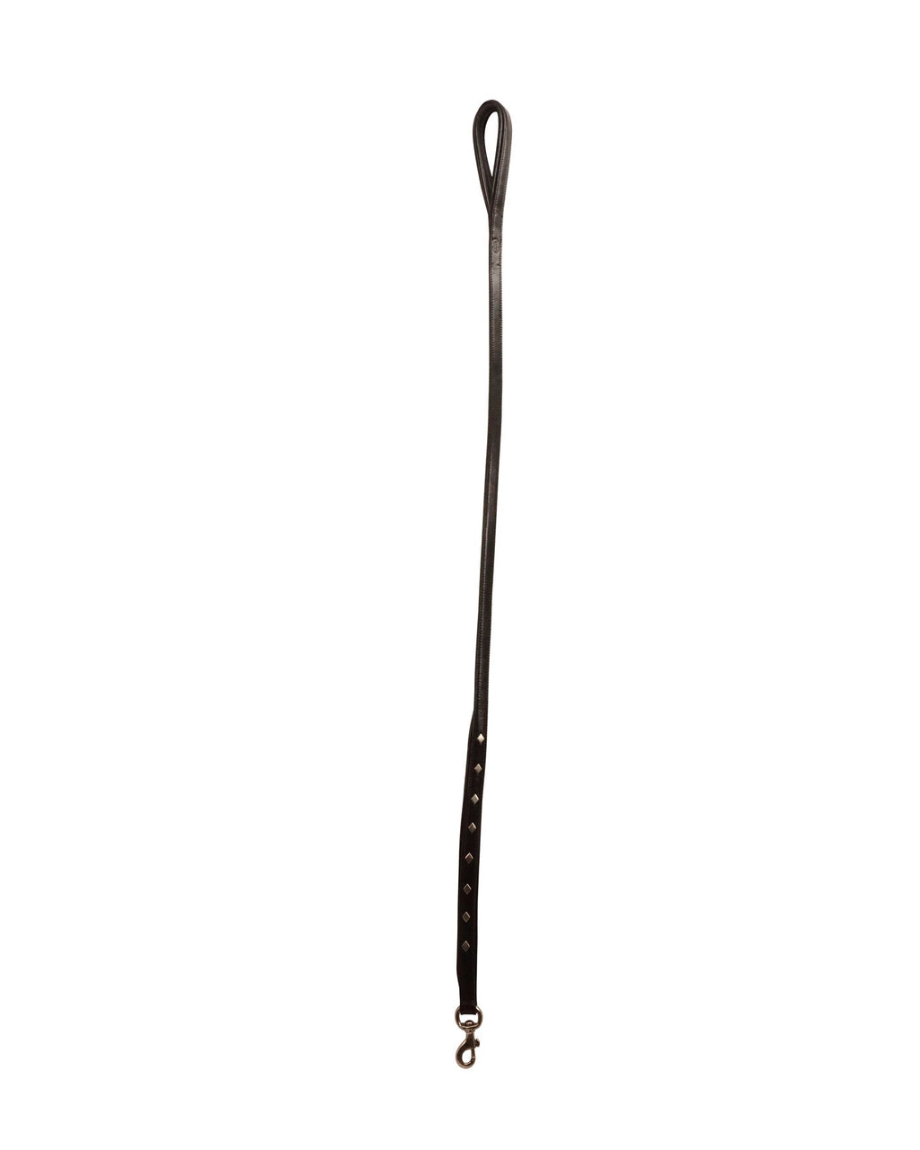 Derby Dog Designer Series Leash with Padded Handle and Diamond Shaped Studs USA Leather