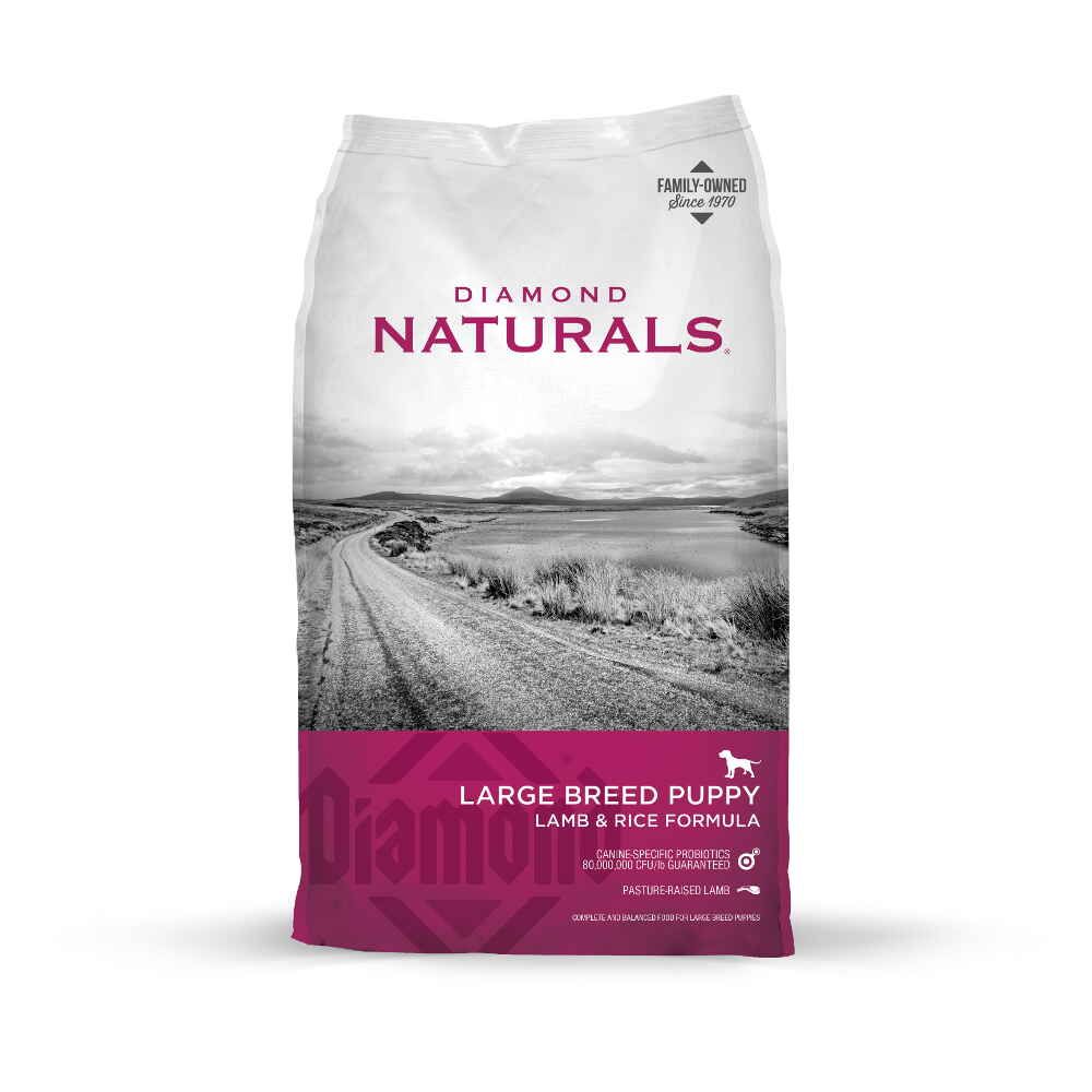 DIAMOND NATURALS, SMALL BREED ADULT DOG, RICE AND LAMB - 18 LBS