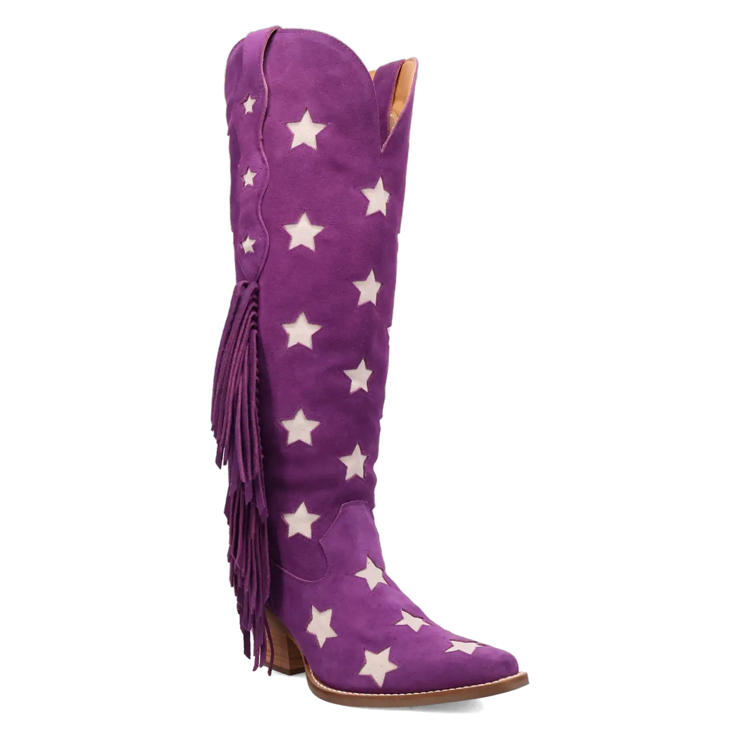 Dingo Super Star - Women's Suede Leather Cowgirl Boots