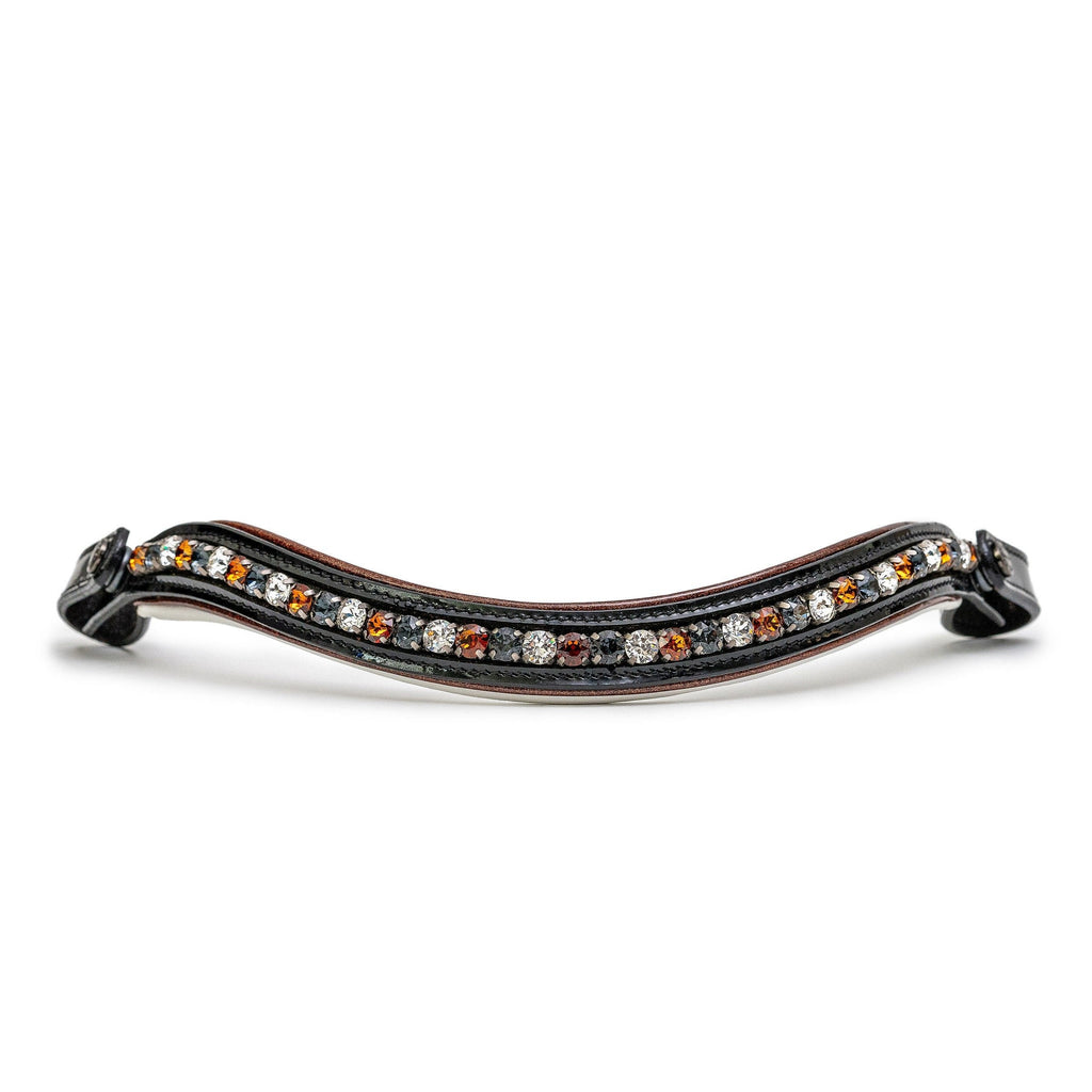 Taos Black Patent Leather Snaffle Bridle