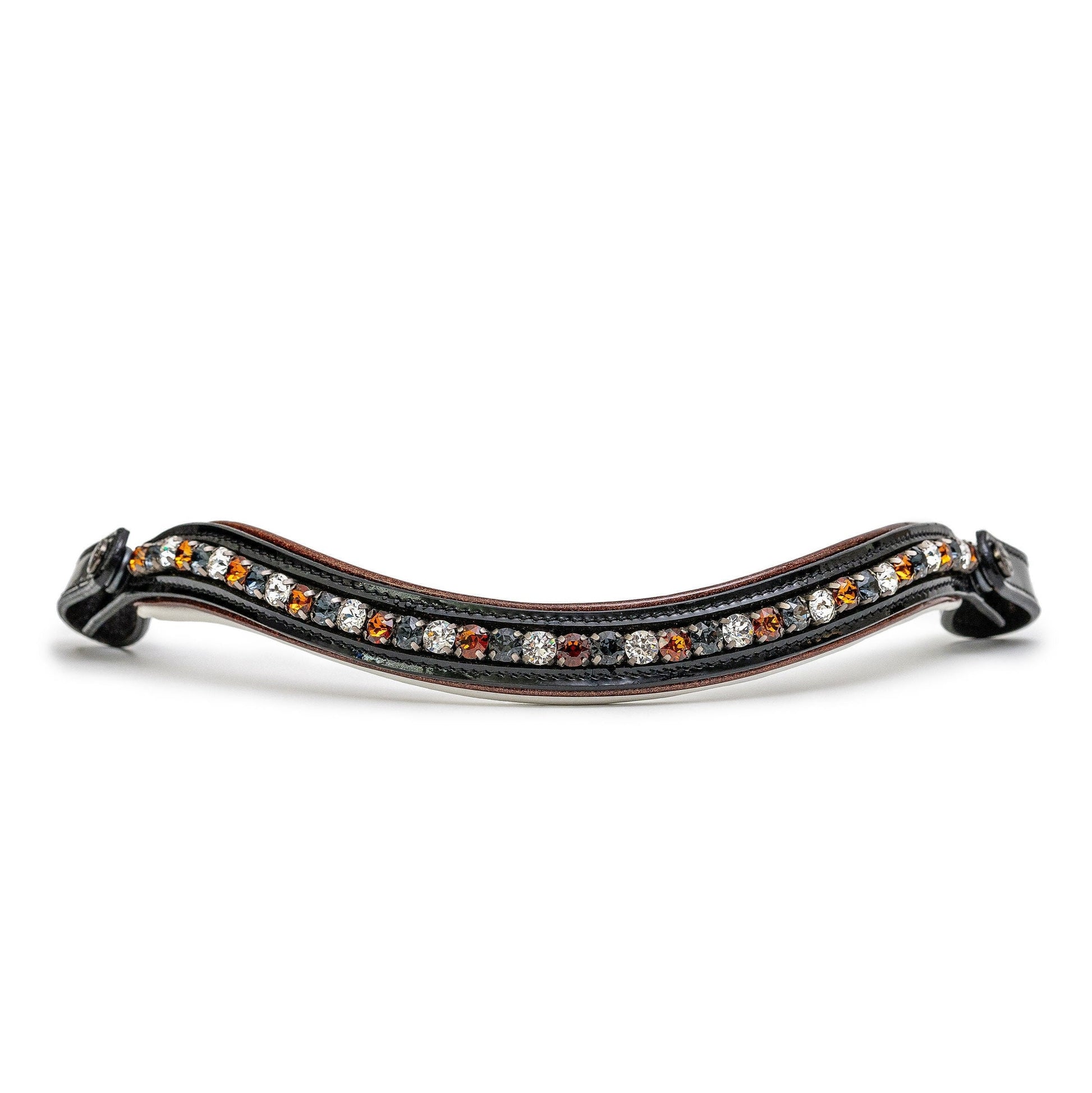 Taos Black Patent Leather Snaffle Bridle