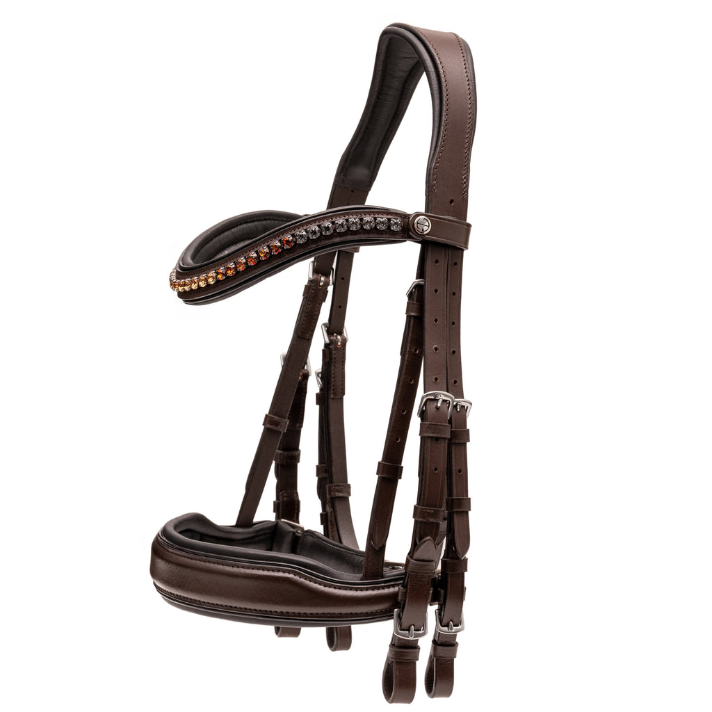 The Sarah - Maple Brown Leather Double