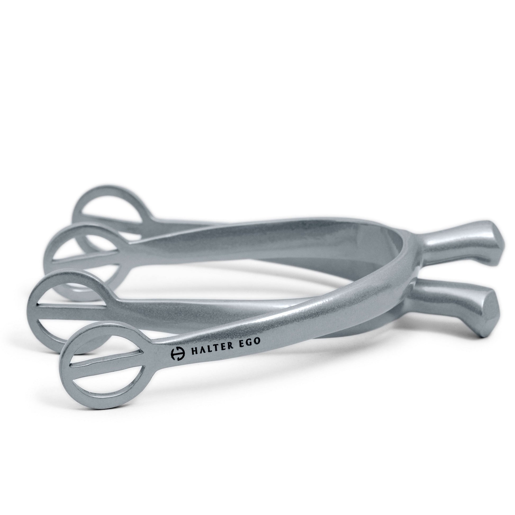 Antique Silver Spurs with 3D Shank