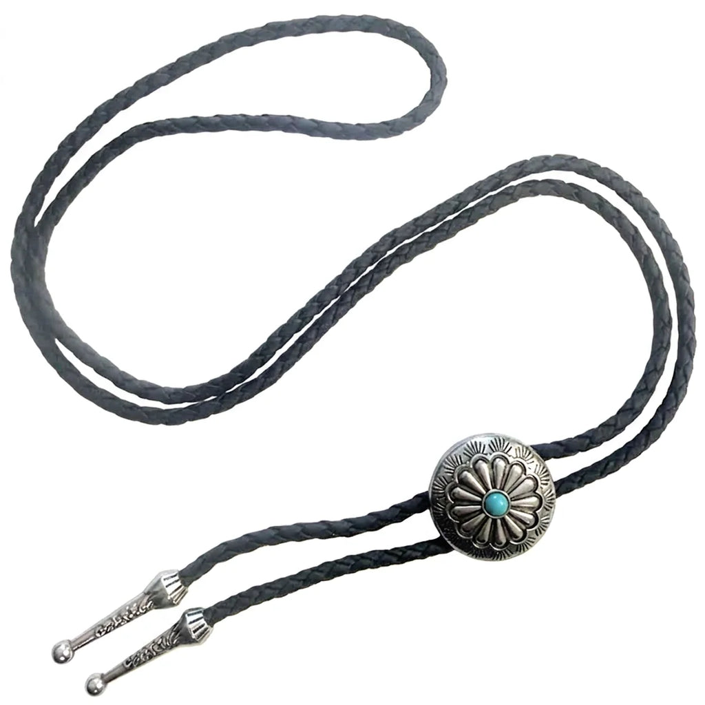 Deadwood Frontier Sun (Turquoise) - Bolo Tie