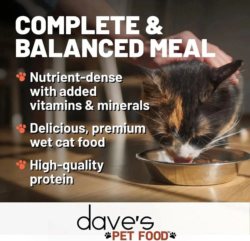 Dave's Naturally Healthy Turkey Dinner Paté Wet Cat Food (12.5oz)