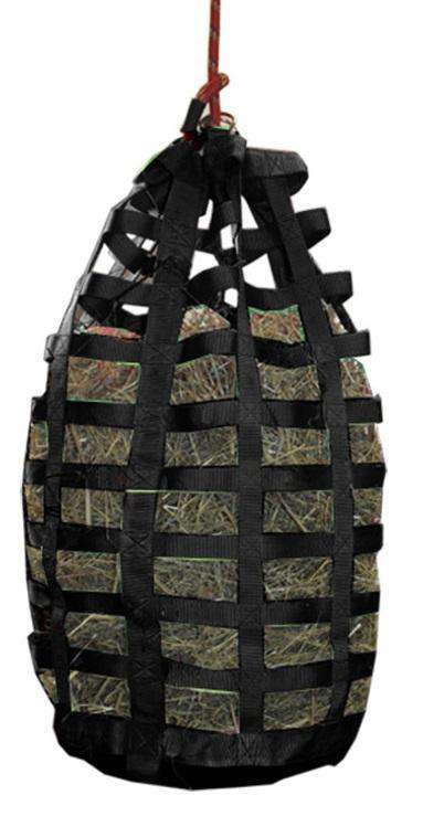 Go Around Slow Feeder Horse Hay Bag – 3.5" x 1.5" Rectangular Openings – Balanced Feeding | Patented Design – 6-Month Warranty
