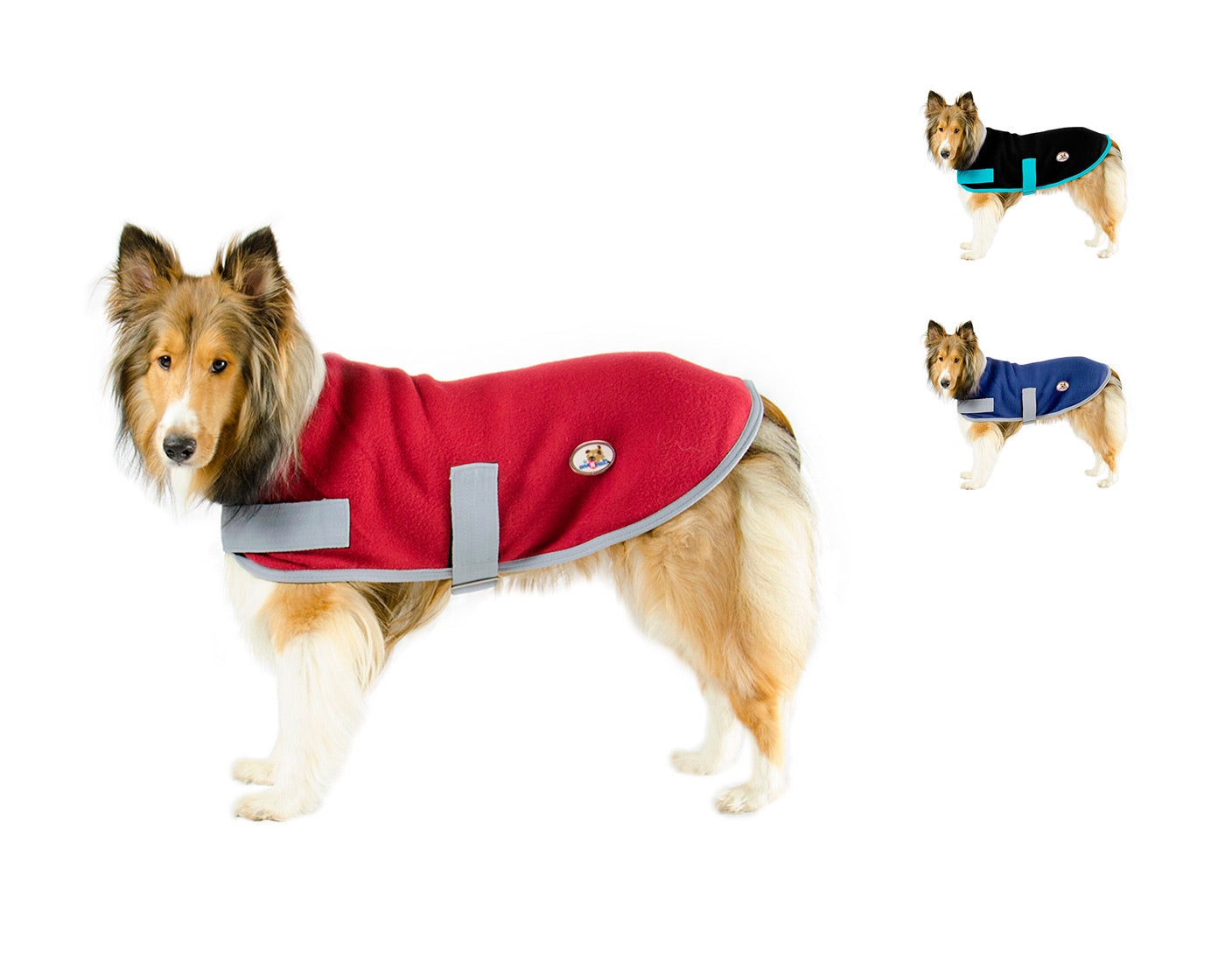 CuteNfuzzy All Purpose Fleece Lounger Warm Dog Sweater, Use as Indoor Blanket or Outdoor Coat, Great for Senior Dogs, All Sizes Available