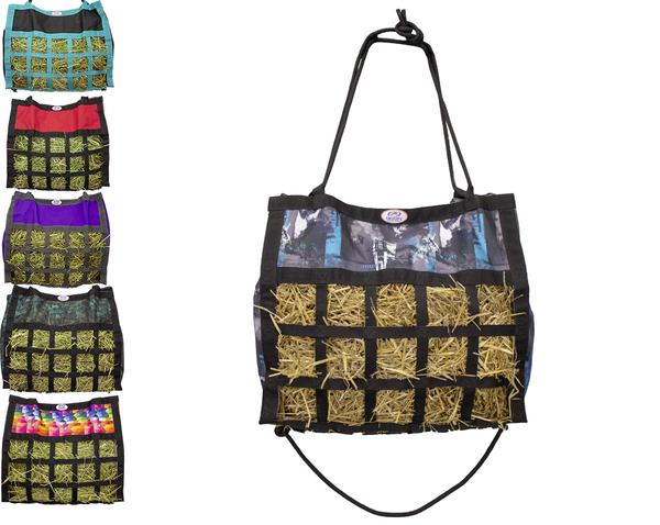 Scratchless Slow Feeder Hay Bag – 3.5" x 3" Square Openings – Moderate Slow Feed | Super Tough Bottom – 6-Month Warranty
