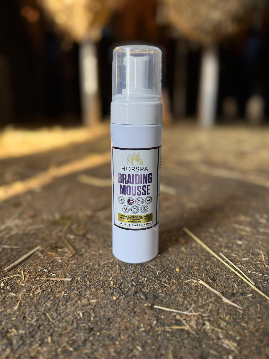 Braiding Mousse  6 oz white bottle