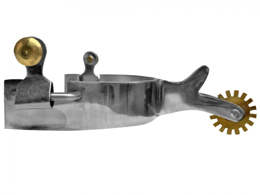 Showman ® Stainless Steel Spurs with Brass Rowels