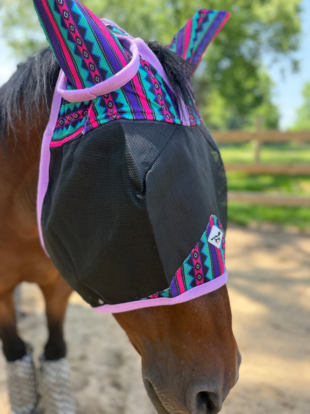 Retro Rodeo | Buzz Off Horse Size Fly Mask | WhinneyWear